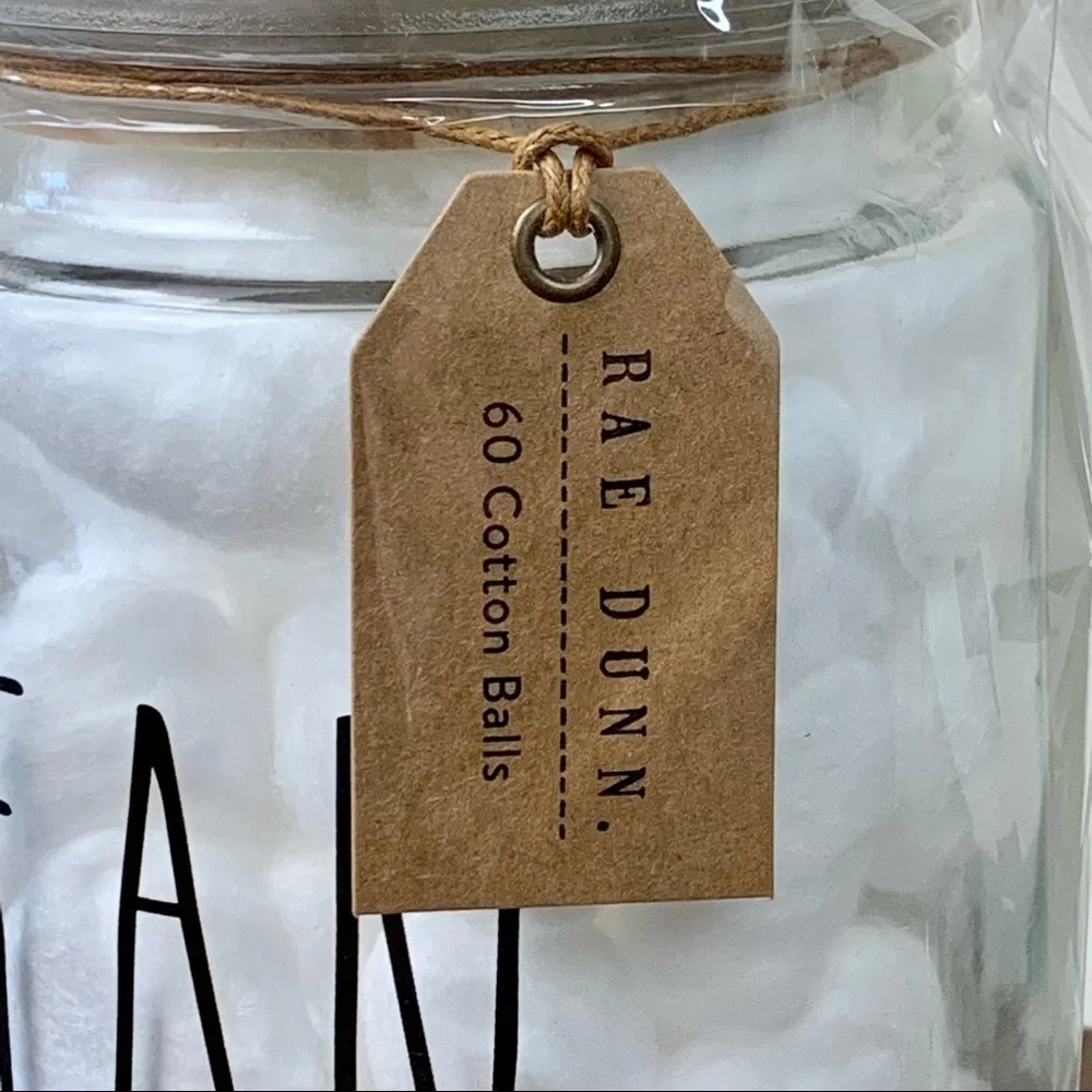 Rae Dunn Jar of Cotton Balls